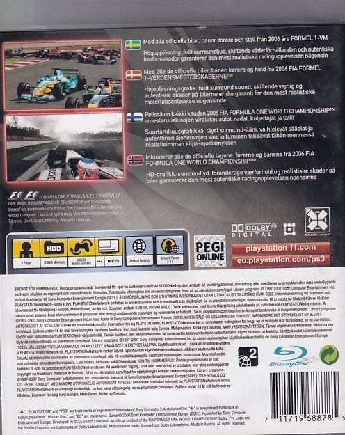 Formula One Championship Edition - PS3 (B Grade) (Genbrug)
